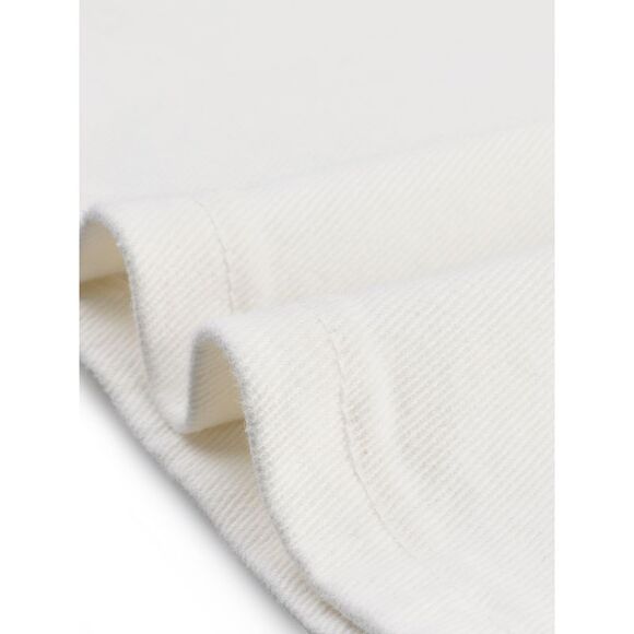 Plus Size Wide Leg Washed Stretch With Pockets Palazzo Pants Denim Jeans White - Picture 5 of 5